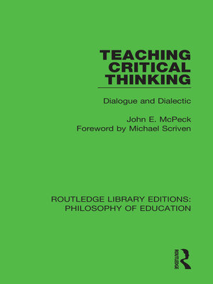 cover image of Teaching Critical Thinking